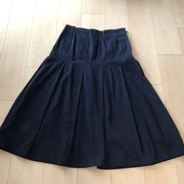L'EQUIPE YOSHIE INABA 데님 플리츠 스커트 9호