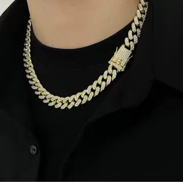 고져스 목걸이 키헤이 체인 지르코니아 번쩍번쩍 골드