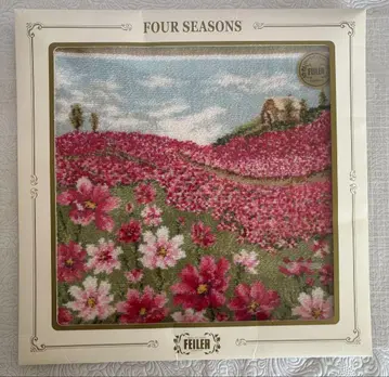 FEILER 페일러 대형 손수건 FOUR SEASONS 코스모스 미사용