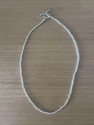 BESENOTES Silver 50cm 스몰 볼 목걸이