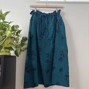 blue Willow 린넨 스커트