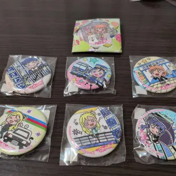 Aqours 거리 산책 캔뱃지 7종 세트
