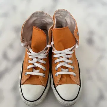 90년대 USA 제작 Converse All Star 오렌지 스니커즈