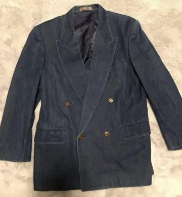 vintage 구제 의류 PRIOALEGRE 더블 데님 자켓 자수