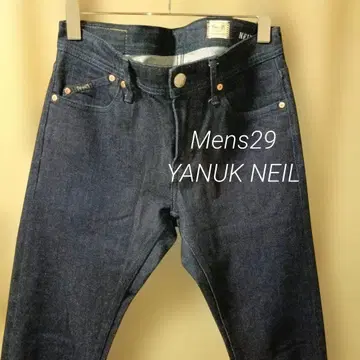 YANUK NEIL 프리미엄 2 타이트 슬림 셀비지 데님 빨간 귀 29