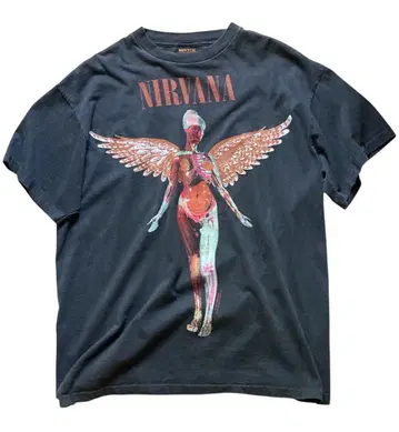 NIRVANA 닐바나 IN UTERO 밴드 T셔츠 (BROCKUM)