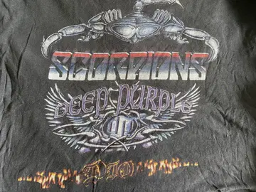 Scorpions Deep Purple DIO 2002 티셔츠 수리 있음