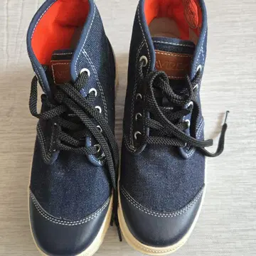 AVIREX 데님 하이컷 스니커즈