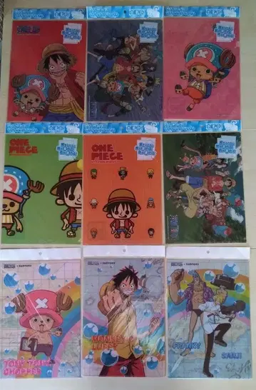원피스 ONE PIECE A4 클리어 파일 9개 세트