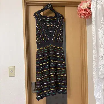 [이탈리아제] M MISSONI 엠 미쏘니 원피스 무릎 기장 니트