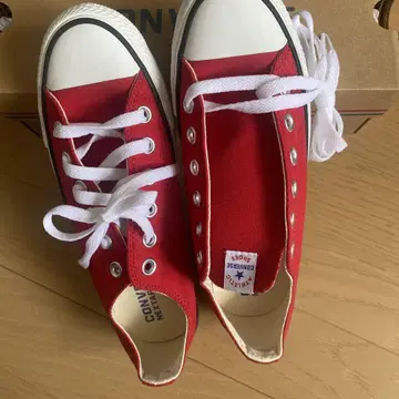 컨버스 스니커즈 여성용 빨간색 24cm