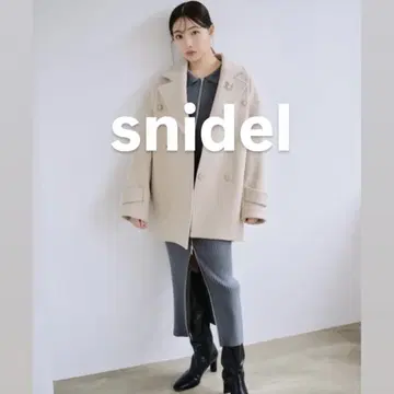 [새상품급] SNIDEL 프론트 지퍼 니트 원피스