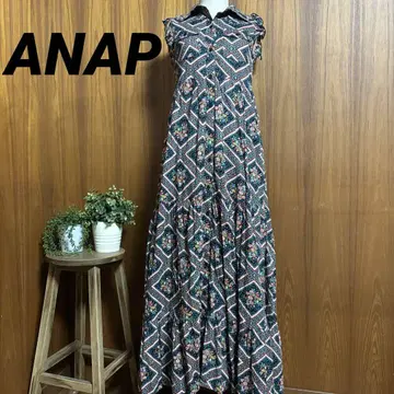 ANAP 맥시 롱 원피스 레트로 플라워
