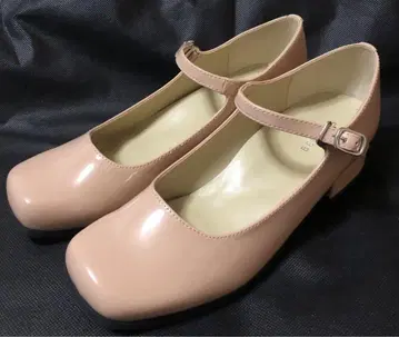 벨메종 스트랩 펌프스 [ 베이직오블리크 ] 클리어베이지 23cm