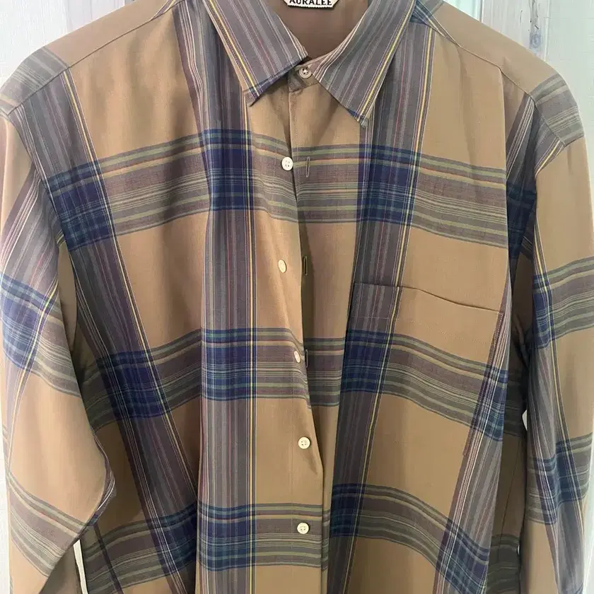 AURALEE | 오라리 Auralee Super Light Wool Check Shirt 4 #오라리
