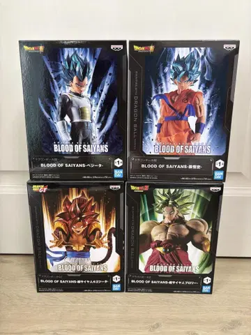 드래곤볼 BLOOD OF SAIYANS 4종 세트