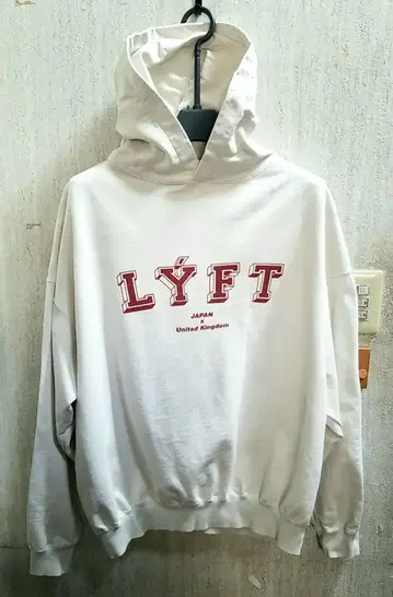 LYFT 리프트 화이트 후드티 L 사이즈