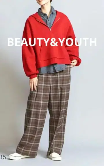 BEAUTY&YOUTH 턱 와이드 스트레이트 팬츠