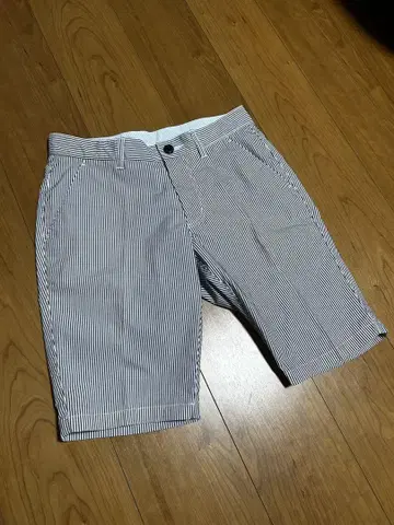 캘러웨이 남성용 골프 시어서커 하프 팬츠 스트라이프 사이즈 S