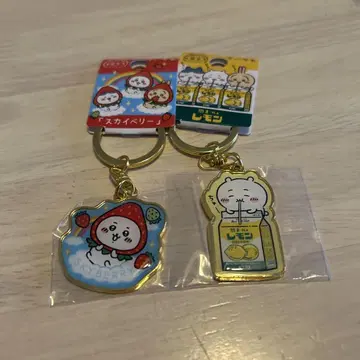 도치기 한정 치이카와 스카이베리 도치기 레몬 키링 세트