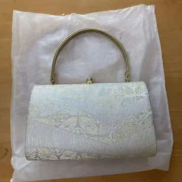기모노 가방 골드 컬러 무늬