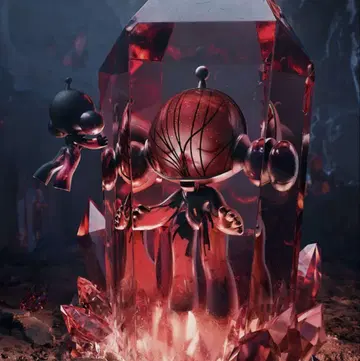 POPMART 팝마트 스컬 팬더 레드 크리스탈 1000%