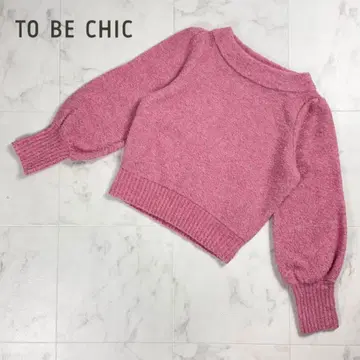 TO BE CHIC 부클레 팬시 라메 니트 핑크 40*YC135