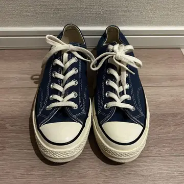 컨버스 척테일러 로우컷 스니커즈 블루 26cm