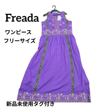 새상품 카탈로그 게재* Freada 인도 자수 슬리브리스 원피스