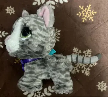 전동 봉제 인형 고양이, 키키 소리, 즐거운 반려동물 소리, 산책