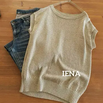 미사용 이에나 IENA 골드 라메 니트