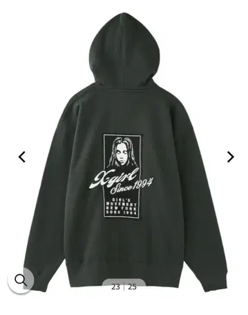 X-girl FACE BOX SWEAT HOODIE 엑스걸