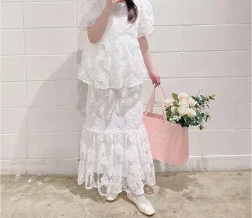 maison marble Fleur Lace Skirt 미사용 택 포함