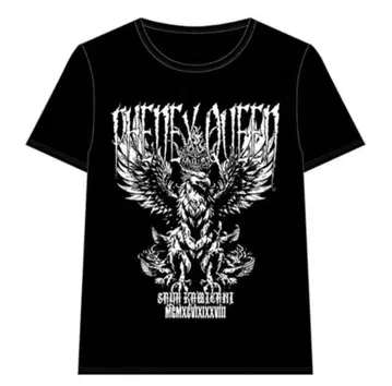 1회 착용 우에타니 사야 Phenex Queen 티셔츠