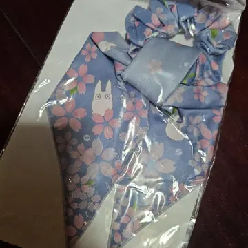 이웃집 토토로 지브리 스카프 스크런치