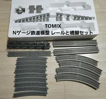 N게이지 철도 모형 레일과 교각 세트