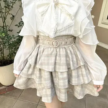 ROJITA 3단 티어드 볼륨 스커트