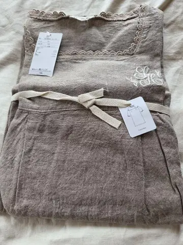 사만사 모스모스 home's 코튼 린넨 자수 원피스