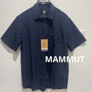 MAMMUT 네이비 반팔 셔츠 미사용 새상품