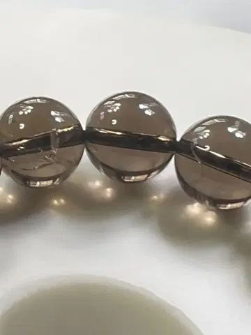 스모키 쿼츠 비즈 팔찌 10mm
