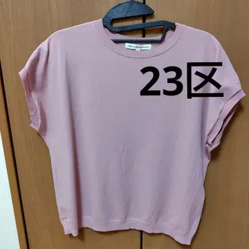 23구 핑크 반팔 니트