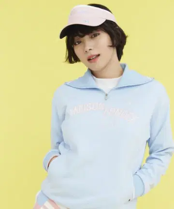 르꼬끄 옷깃 리브 하프 지퍼 티셔츠 (땀 흡수/스트레치/UV CU