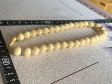 앤티크 목걸이 천연 소재 사이즈 약 1.17cm 32개 구슬