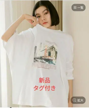 백 부백 CITY 사진 티셔츠 새상품 니코앤드