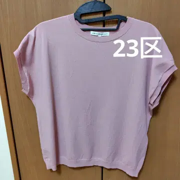 23구 핑크 반팔 니트