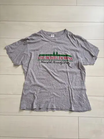 Champion 그레이 T셔츠 X-LARGE