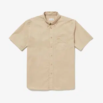 LACOSTE 라코스테 내추럴 다이 코튼 포플린 버튼다운 셔츠