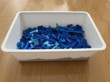 파란색 LEGO 블록 부품 대량 세트