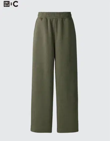 UNIQLO C 맨투맨 와이드 팬츠 M 카키