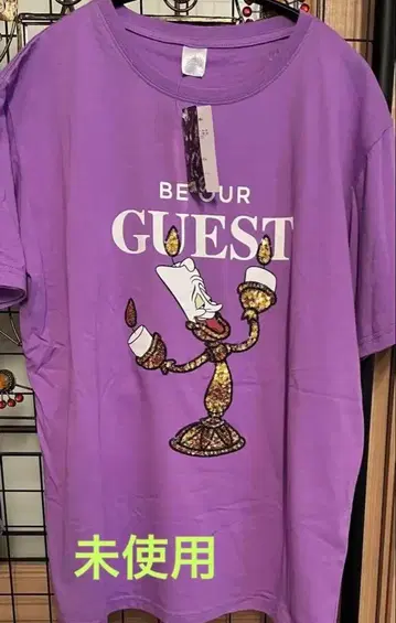 미녀와 야수 르미에르 스팽글 티셔츠 L 사이즈